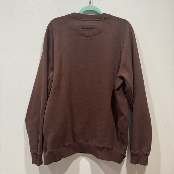 NWOT Duluth Trading Co Crewneck Sweatshirt Deep Maroon Heavyweight Mens XLT - Picture 6 of 7